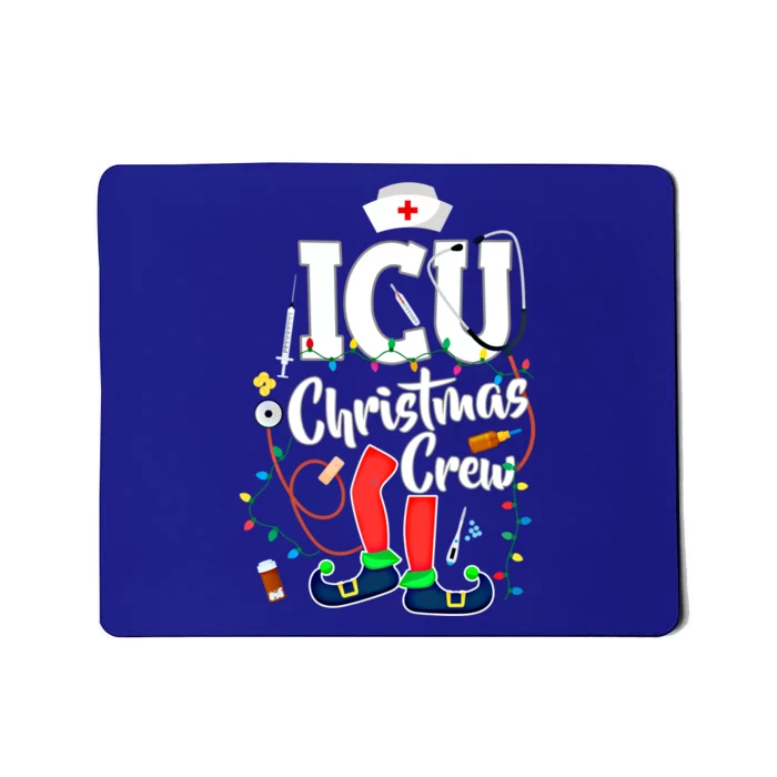 Icu Christmas Crew Icu Nurse Gift Mousepad