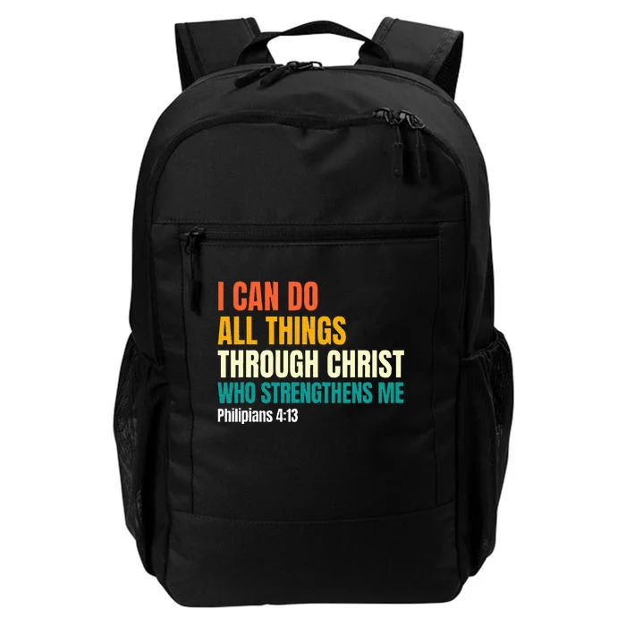 I Can Do All Things Through Christ Christian Faith Daily Commute Backpack