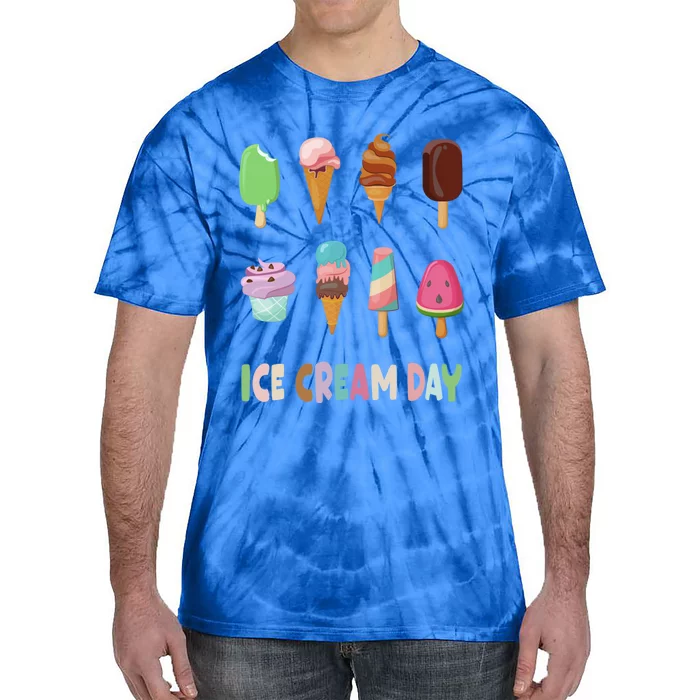 Ice Cream Day Gift Ice Cream Party Gift Tie-Dye T-Shirt