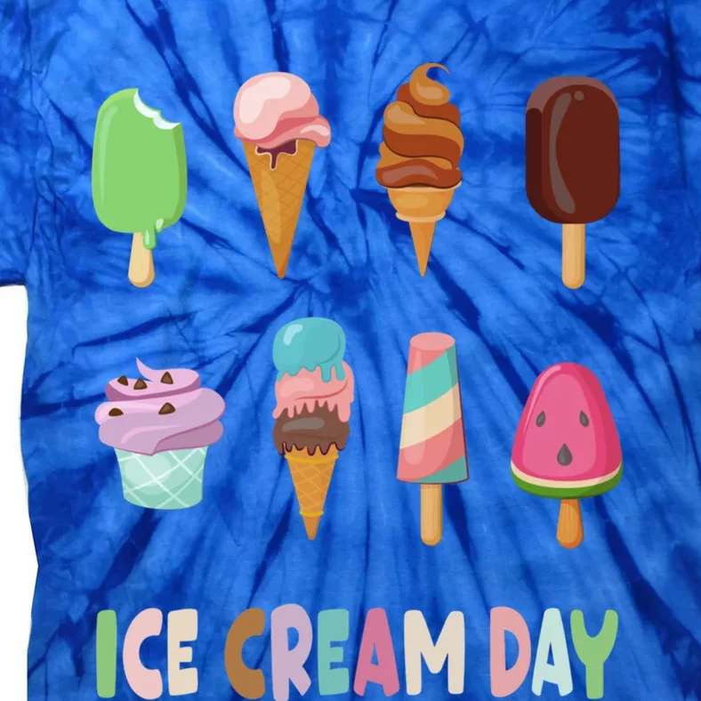 Ice Cream Day Gift Ice Cream Party Gift Tie-Dye T-Shirt