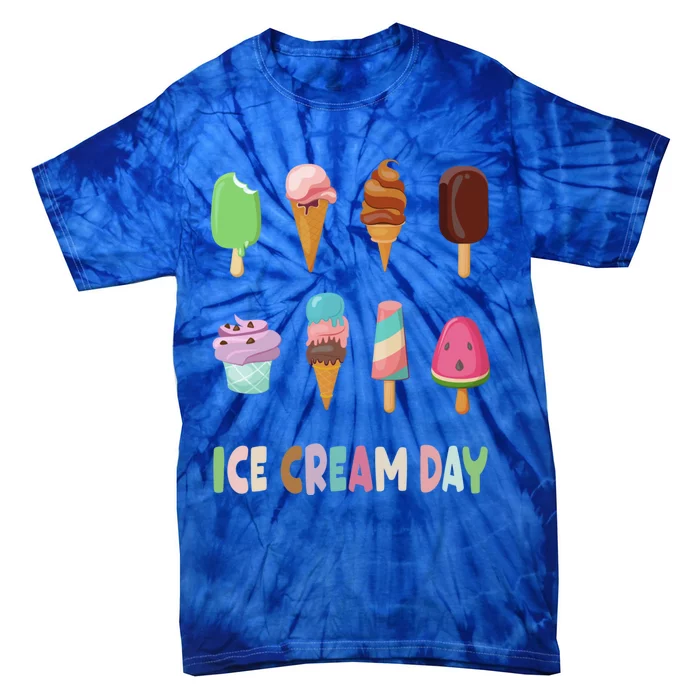 Ice Cream Day Gift Ice Cream Party Gift Tie-Dye T-Shirt