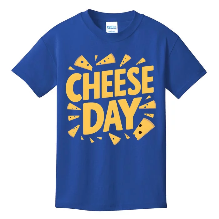 International Cheese Day Celebration Product Gift Kids T-Shirt