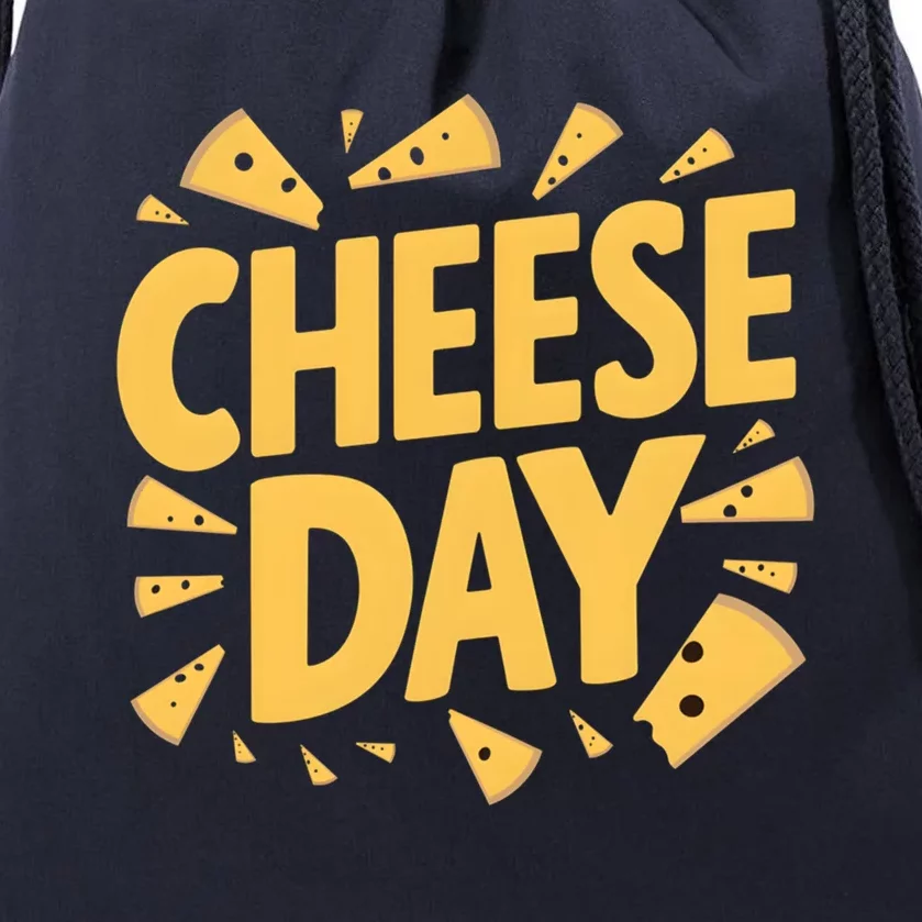 International Cheese Day Celebration Product Gift Drawstring Bag