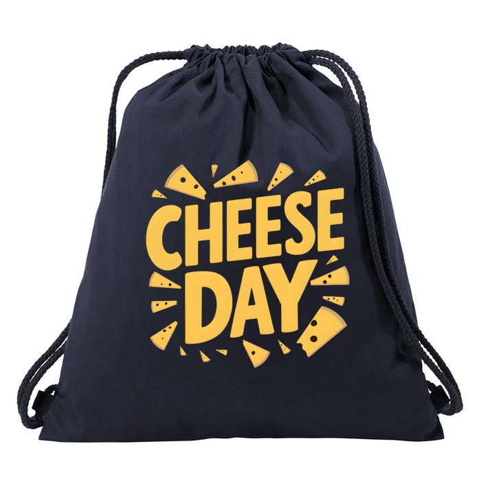 International Cheese Day Celebration Product Gift Drawstring Bag