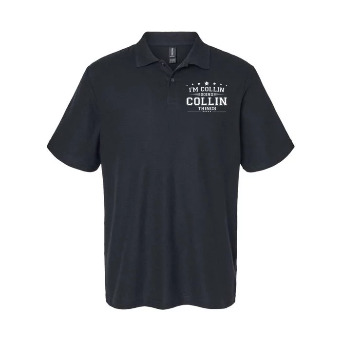 Im Collin Doing Collin Things Softstyle Adult Sport Polo