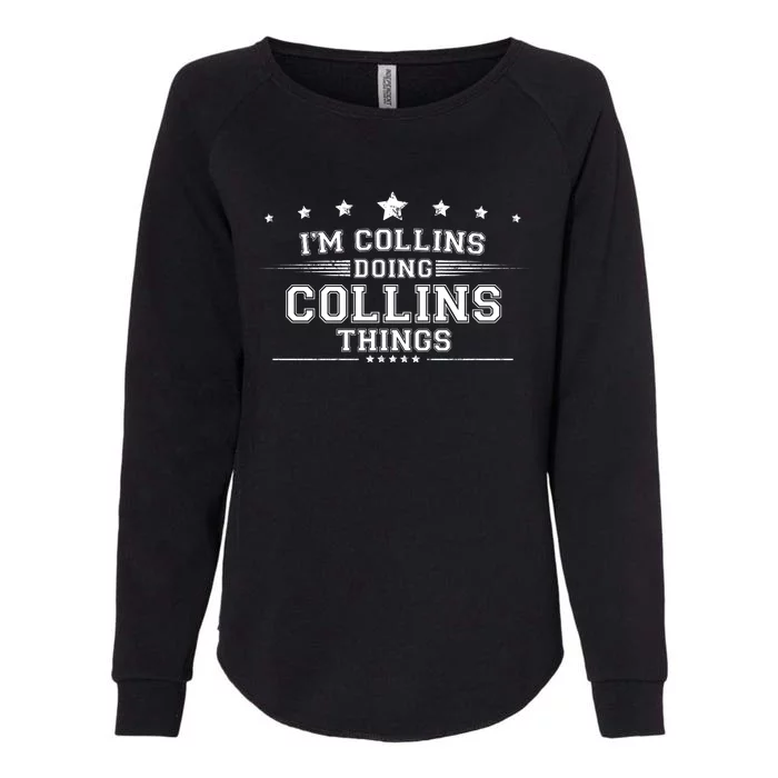 Im Collins Doing Collins Things Womens California Wash Sweatshirt