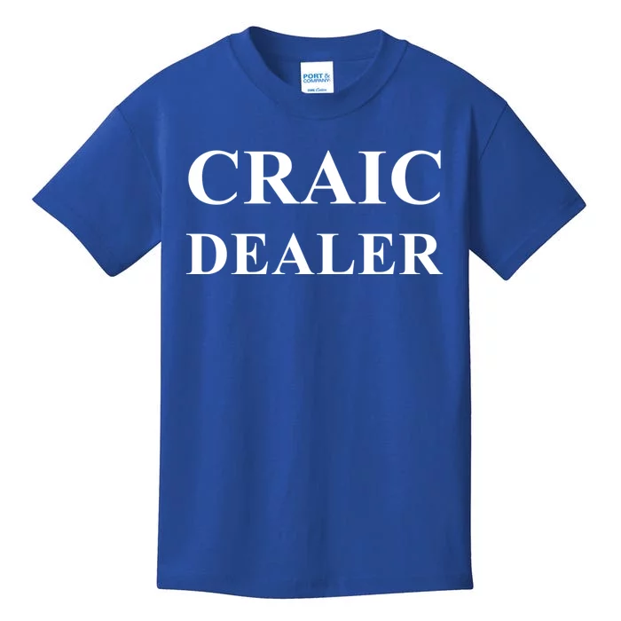 Irish Craic Dealer Bartender St Patrick's Day Humorous Great Gift Kids T-Shirt