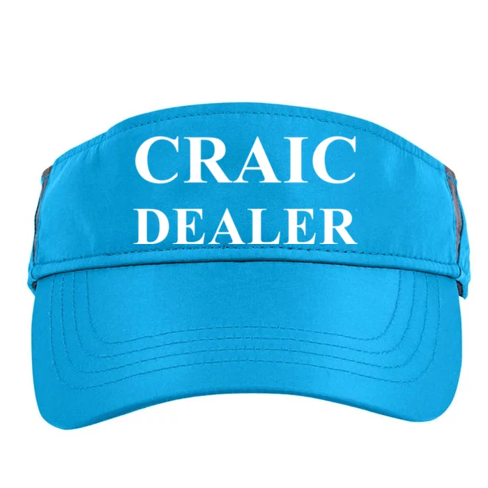 Irish Craic Dealer Bartender St Patrick's Day Humorous Great Gift Adult Drive Performance Visor