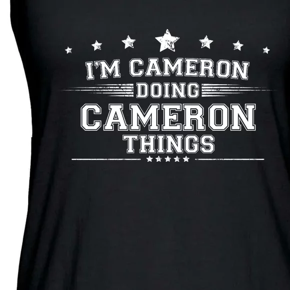 Im Cameron Doing Cameron Things Ladies Essential Flowy Tank