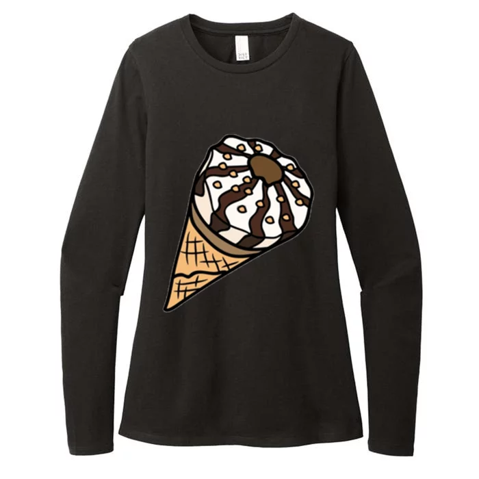 Ice Cream Day Design Ice Cream Party Cool Gift Womens CVC Long Sleeve Shirt