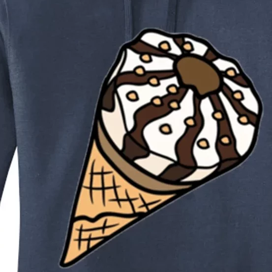 Ice Cream Day Design Ice Cream Party Cool Gift Women's Pullover Hoodie