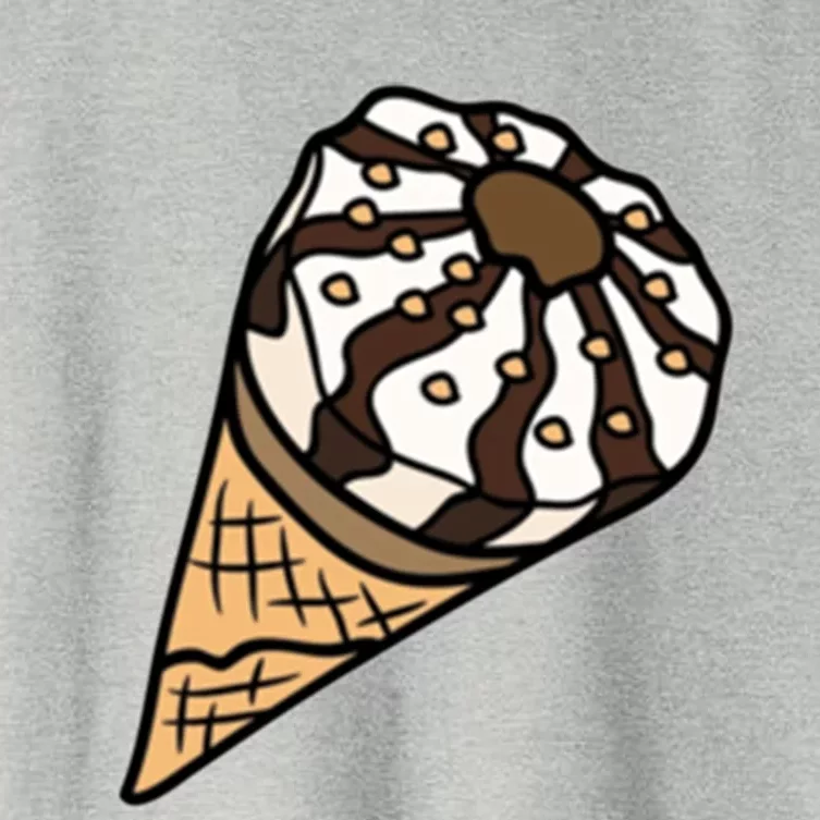 Ice Cream Day Design Ice Cream Party Cool Gift Women's Crop Top Tee