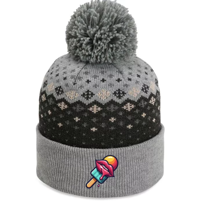 Ice Cream Day Design Ice Cream Party 2024 Gift The Baniff Cuffed Pom Beanie