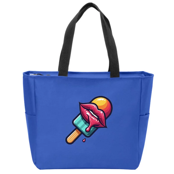 Ice Cream Day Design Ice Cream Party 2024 Gift Zip Tote Bag