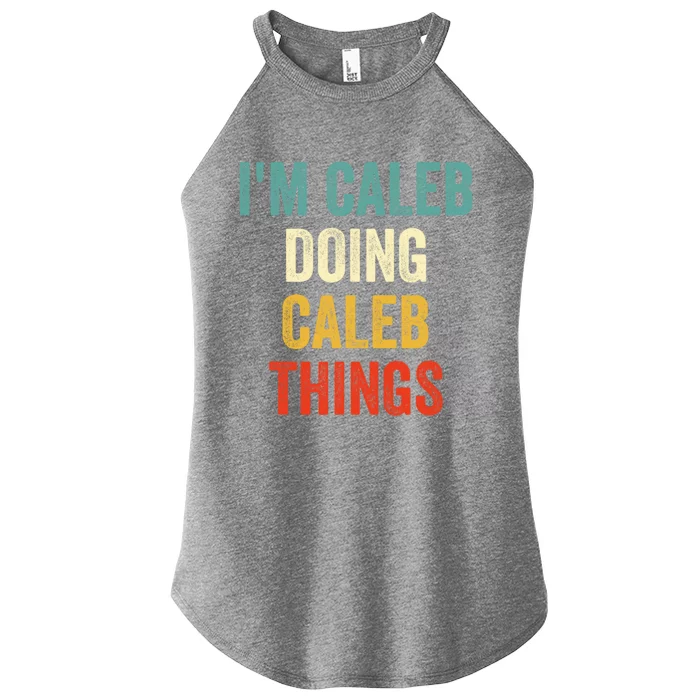 IM Caleb Doing Caleb Things Funny Women’s Perfect Tri Rocker Tank