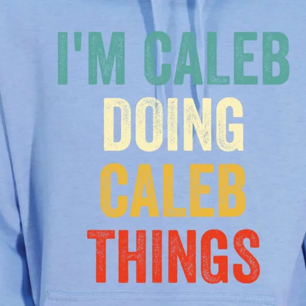 IM Caleb Doing Caleb Things Funny Unisex Surf Hoodie