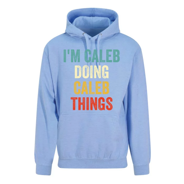 IM Caleb Doing Caleb Things Funny Unisex Surf Hoodie