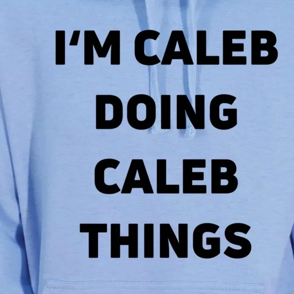 IM Caleb Doing Caleb Things Funny Unisex Surf Hoodie