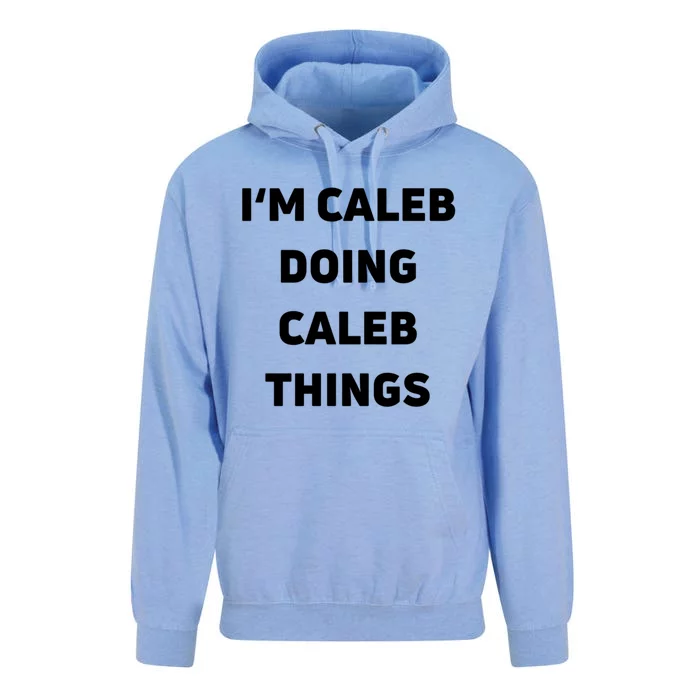 IM Caleb Doing Caleb Things Funny Unisex Surf Hoodie