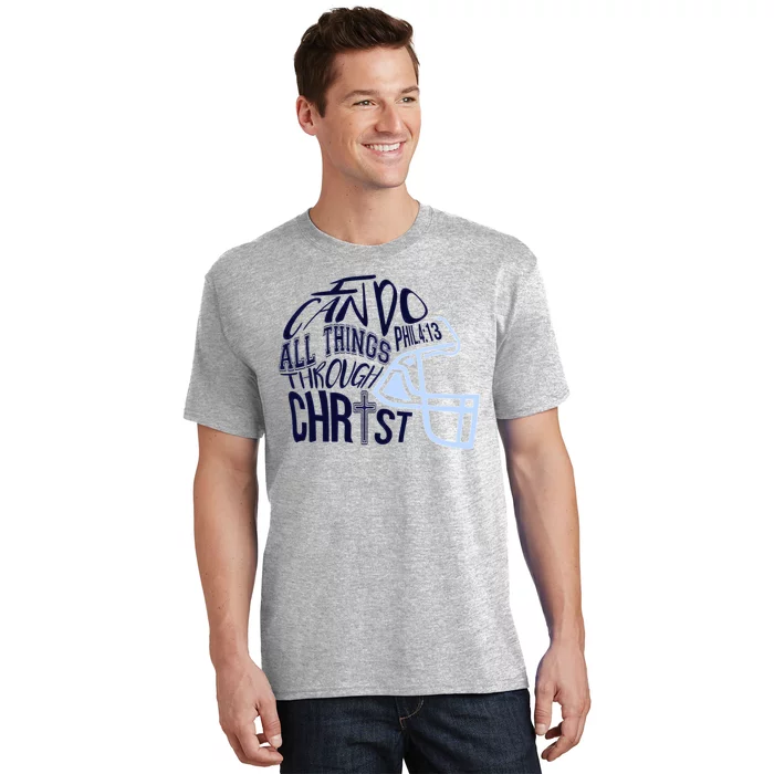 I Can Do All Things Through Christ Football T-Shirt