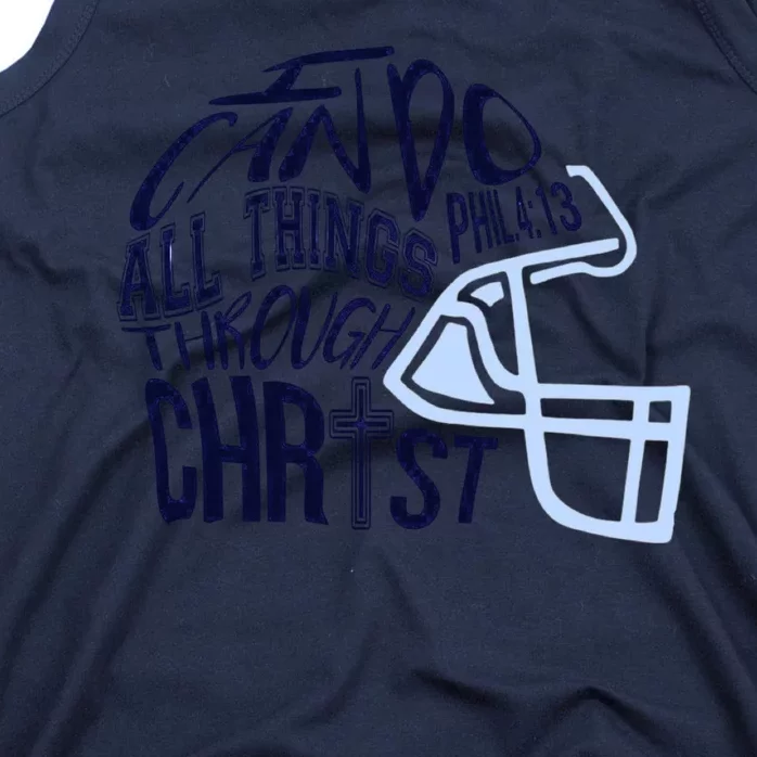 I Can Do All Things Through Christ Football Tank Top