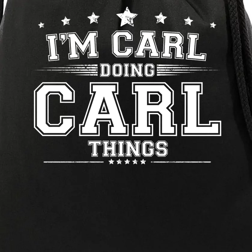 Im Carl Doing Carl Things Drawstring Bag