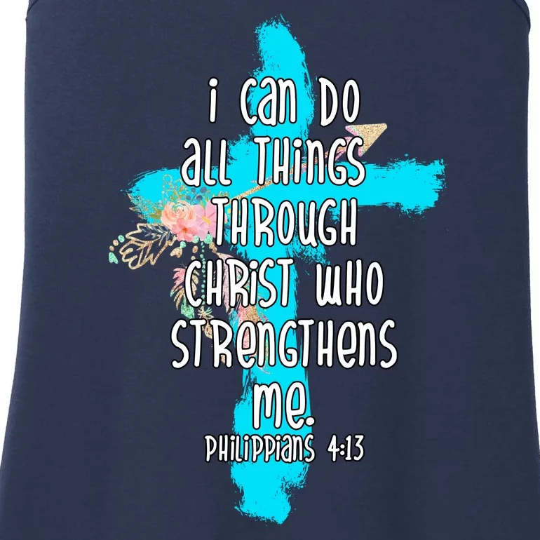 I Can Do All Things Through Christ Philippians 4:13 Bible Verse Ladies Essential Tank