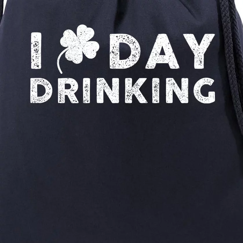 I Clover Day Drinking St Patrick Day Funny Drawstring Bag