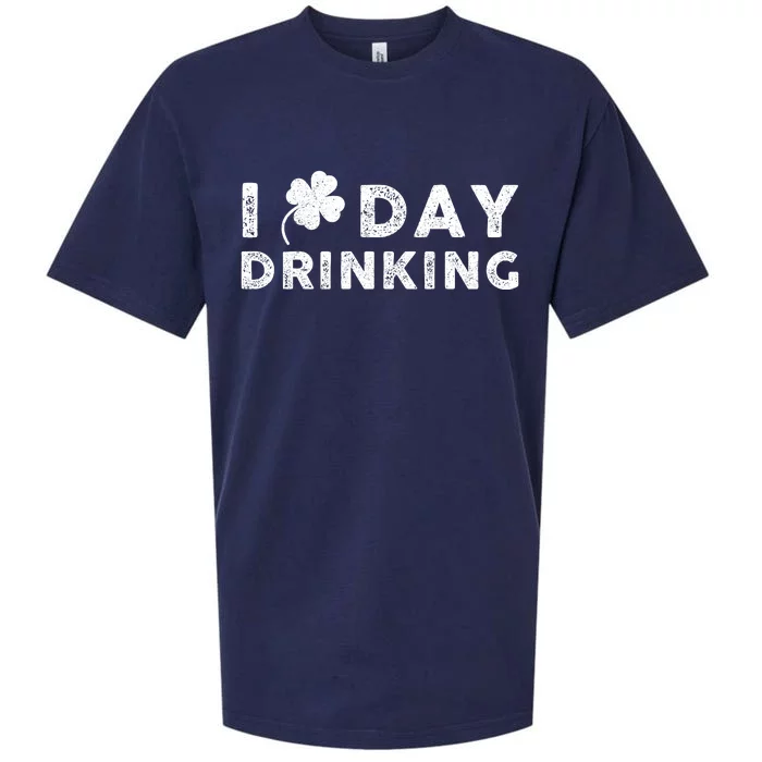 I Clover Day Drinking St Patrick Day Funny Sueded Cloud Jersey T-Shirt