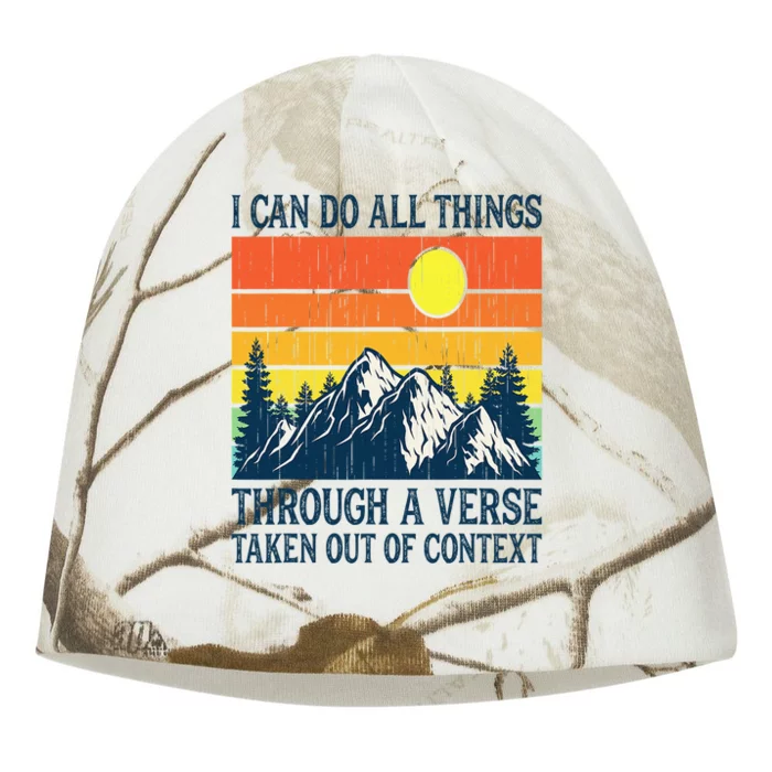 I can do all things through a verse taken out of context Kati - Camo Knit Beanie