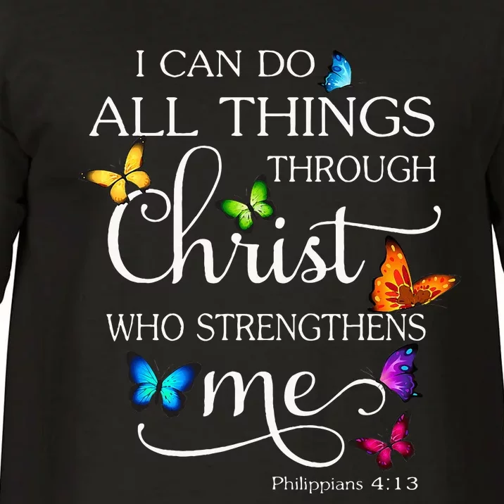 I Can Do All Things Through Christ Butterfly Comfort Colors T-Shirt