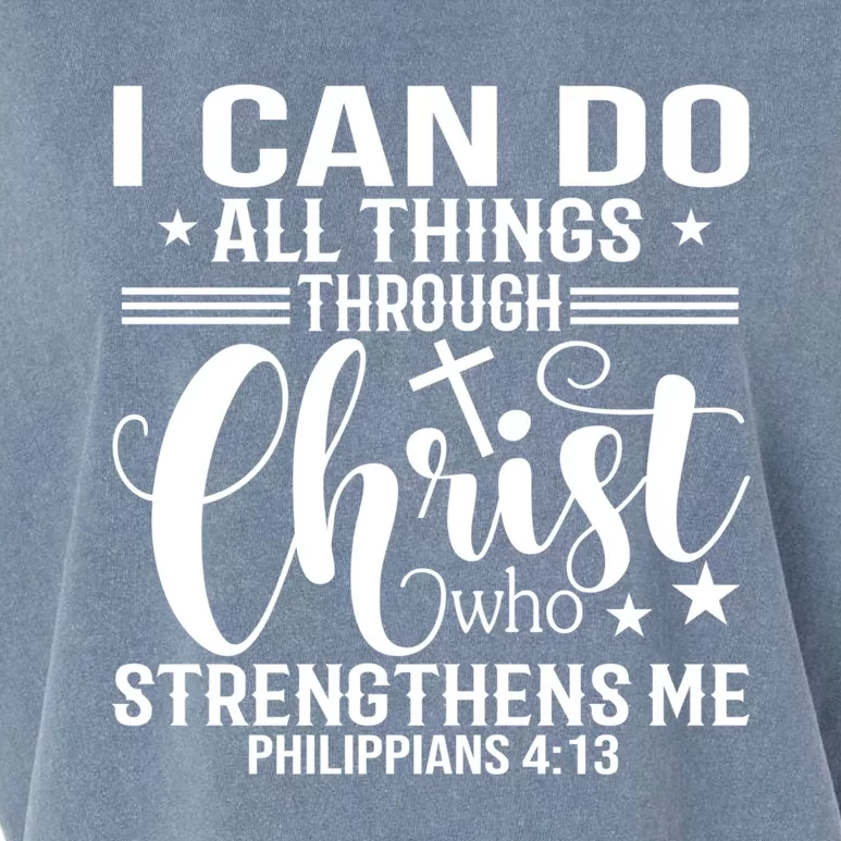 I Can Do All Things Through Christ Bible Gift Garment-Dyed Women's Muscle Tee