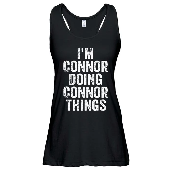 IM Connor Doing Connor Things Personalized First Name Ladies Essential Flowy Tank