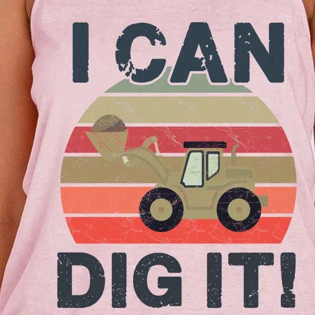 I Can Dig It! Women's Knotted Racerback Tank