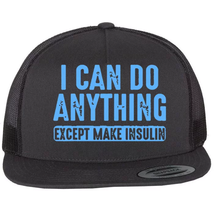 I Can Do Anything Except Make Insulin Flat Bill Trucker Hat