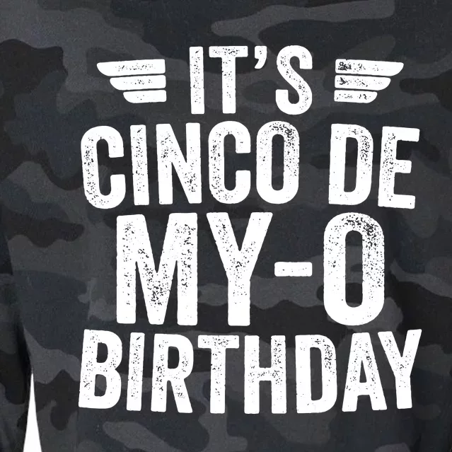 Its Cinco De Myo Birthday Cinco De Mayo Party Cropped Pullover Crew