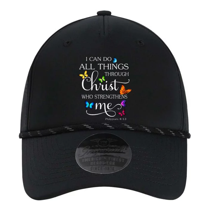 I Can Do All Things Through Christ Butterfly Art Religious Performance The Dyno Cap