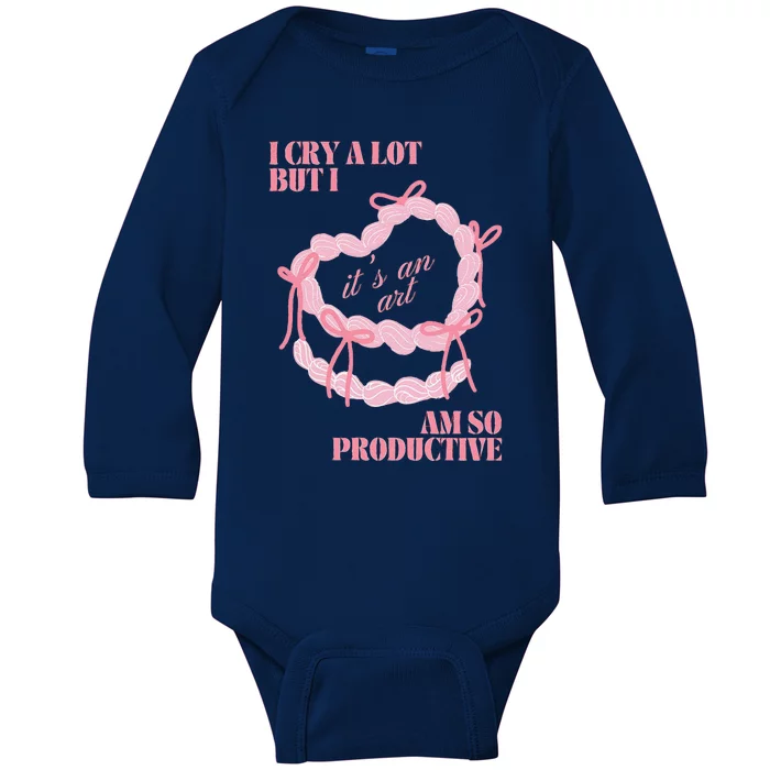 I Can Do It With A Broken Heart Baby Long Sleeve Bodysuit