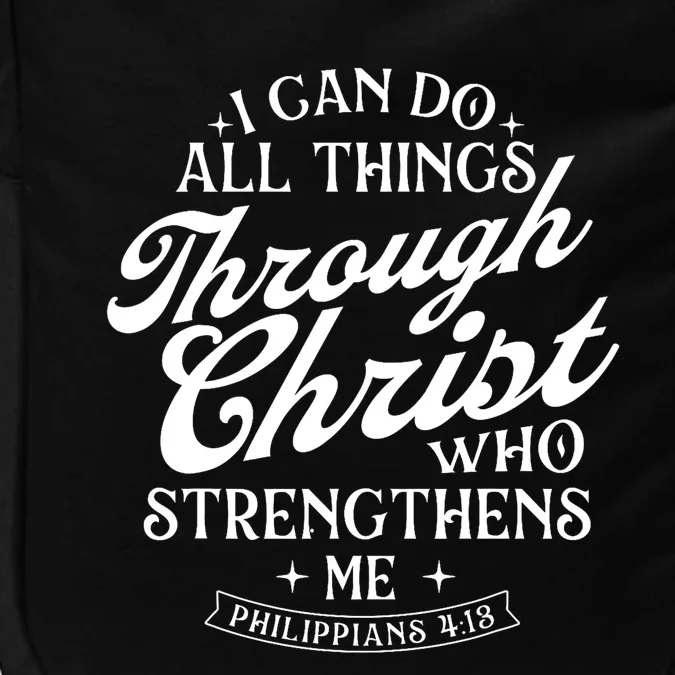 I Can Do All Things Through Christ Bible Christian Faith Impact Tech Backpack