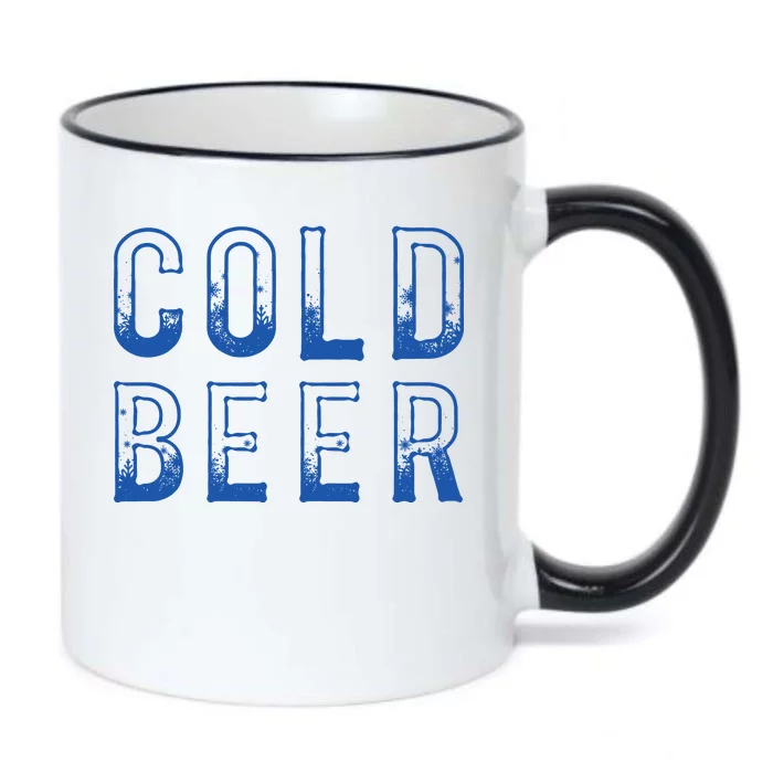 Ice Cold Beer Black Color Changing Mug