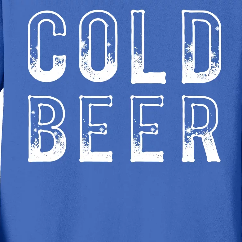 Ice Cold Beer Kids Long Sleeve Shirt