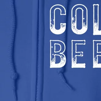 Ice Cold Beer Full Zip Hoodie