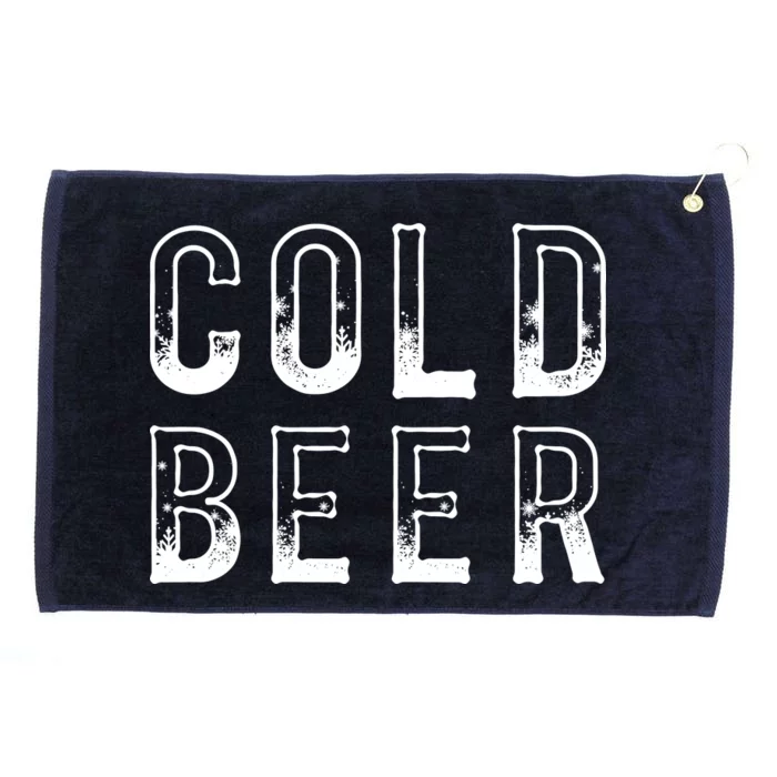 Ice Cold Beer Grommeted Golf Towel