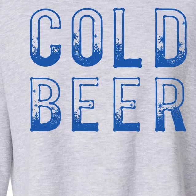 Ice Cold Beer Cropped Pullover Crew