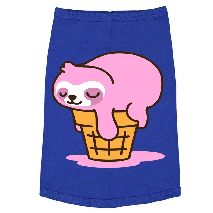 Ice Cream Sloth Cute Doggie Tank