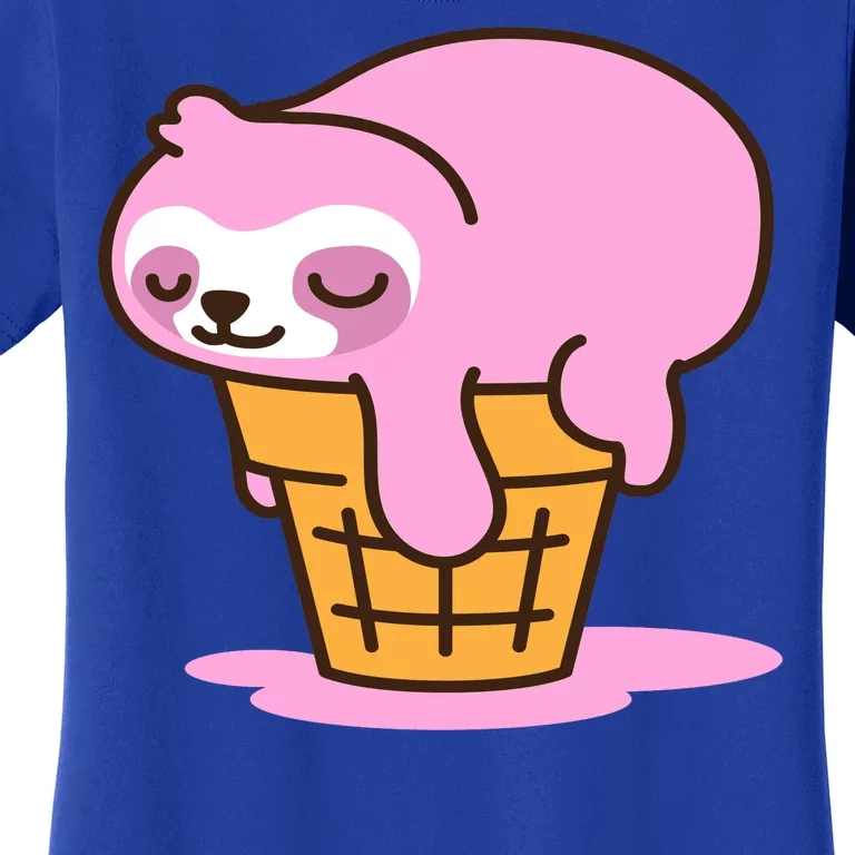 Ice Cream Sloth Cute Women's T-Shirt