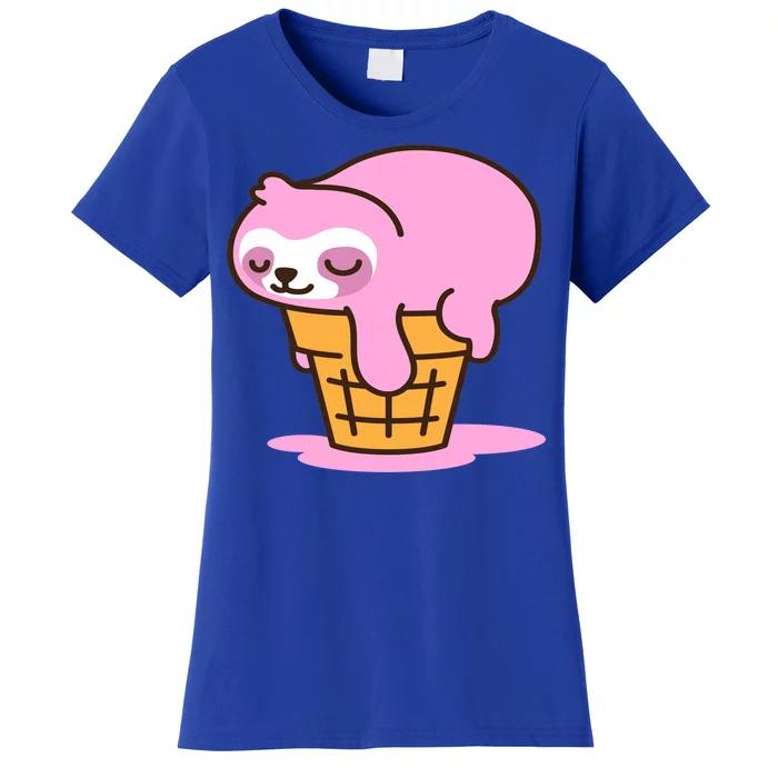 Ice Cream Sloth Cute Women's T-Shirt