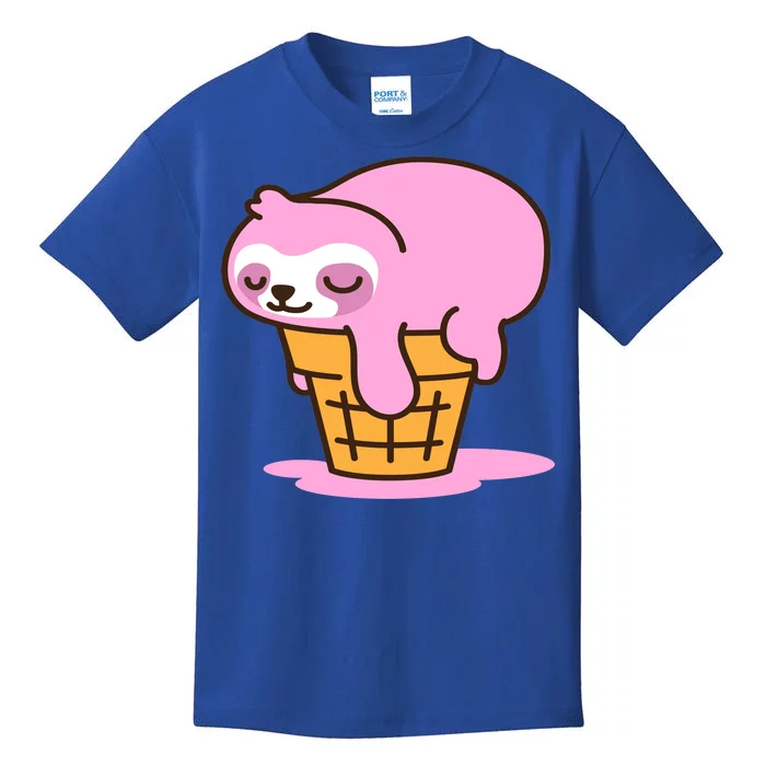 Ice Cream Sloth Cute Kids T-Shirt