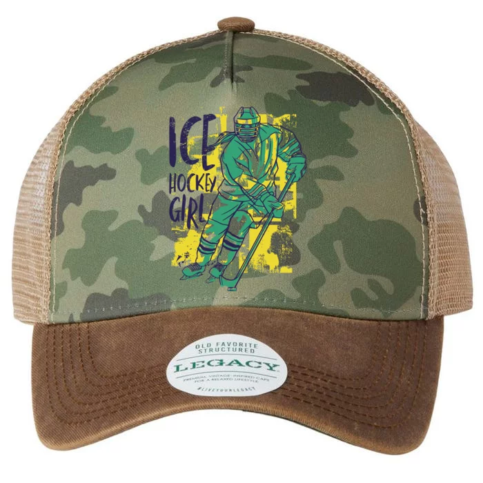 Ice Hockey Girl Legacy Tie Dye Trucker Hat