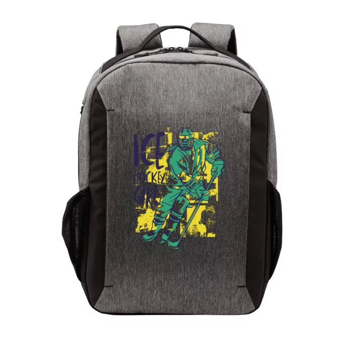 Ice Hockey Girl Vector Backpack